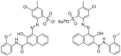 Barium bis[6-chloro-4-[[2-hydroxy-3-[(2-methoxyphenyl)carbamoyl]-1-naphthyl]azo]toluene-3-sulphonate](50326-33-5)